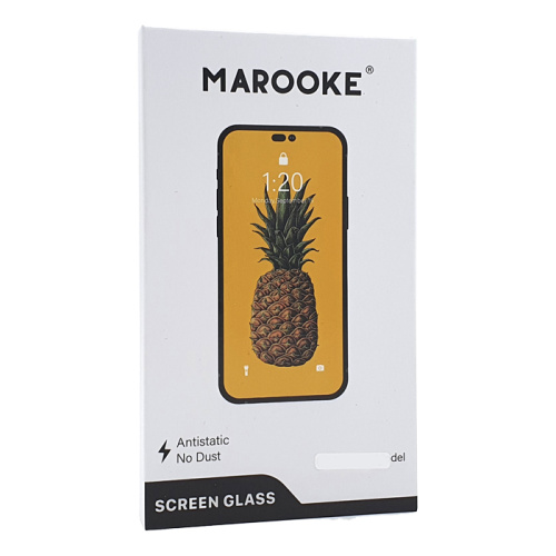 Стекло защитное marooke для iphone 15 pro max черное