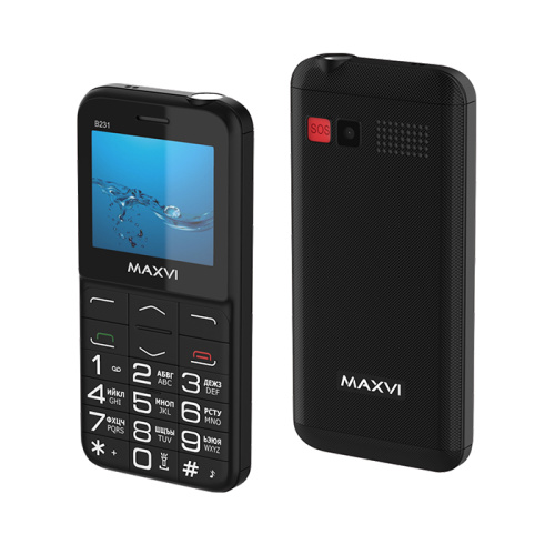 Тел.maxvi b231 черный (eac)