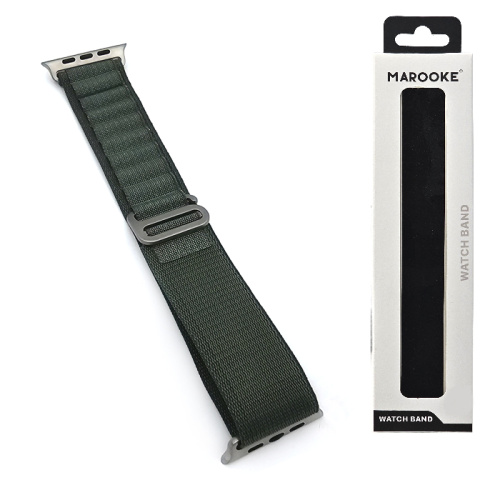 Ремешок marooke watchband альпийская петля shine (42/44/45/49мм) зеленый 