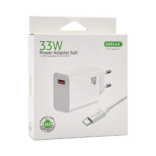 Сзу gerlax a14 type-c (usb/33w) белая