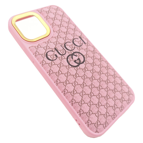 Чехол-силикон gucci iphone 12 pro розовый