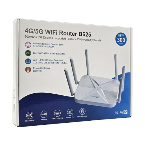 Роутер wi-fi (6+) b625 4/5g (5000 mah) белый (год гарантия)