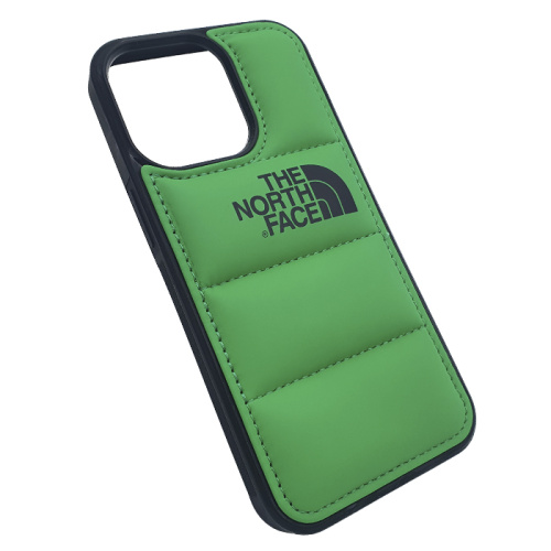 Чехол-силикон the north face для iphone 15 pro max зеленый
