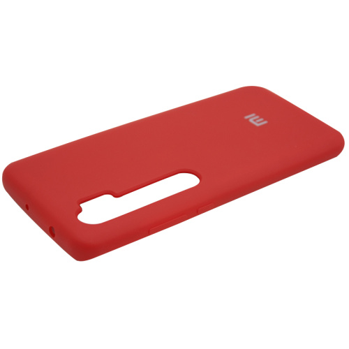 Чехол силикон silicone cover аналог xiaomi mi note 10 lite красный
