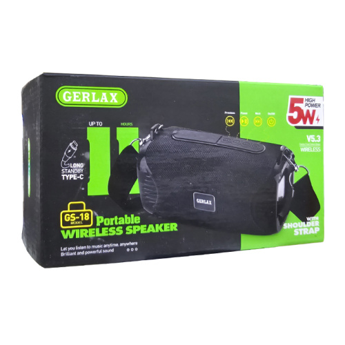 Колонка gerlax gs-18 (5w) черная