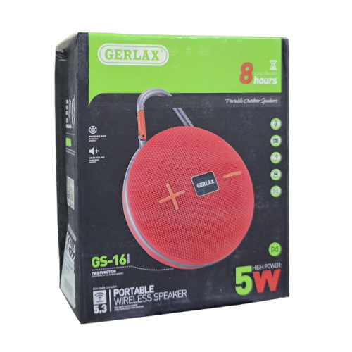 Колонка gerlax gs-16 (5w) красная