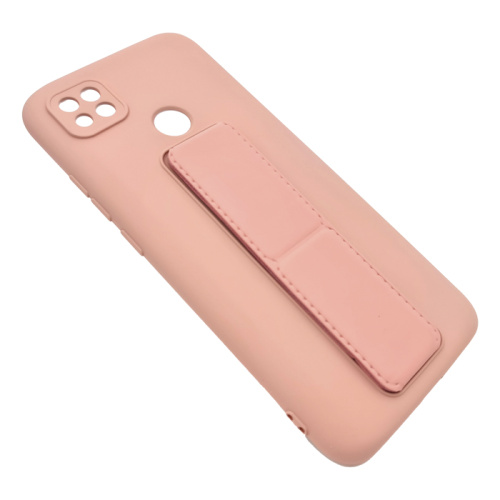 Чехол силикон new stand case xiaomi redmi 9с розовый