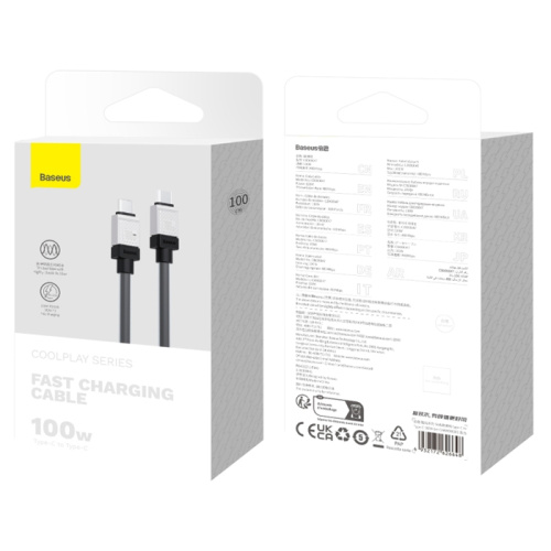 Кабель baseus c/c 1м черный (cakw000201)