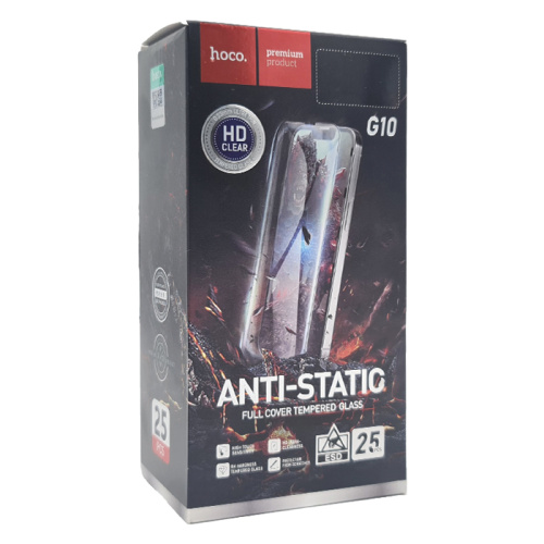 Стекло защитное hoco g10 anti-static для iphone 13pro max черное