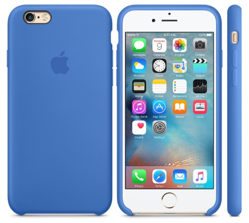 Чехол-силикон silicone case аналог для iphone 6g темно-синий