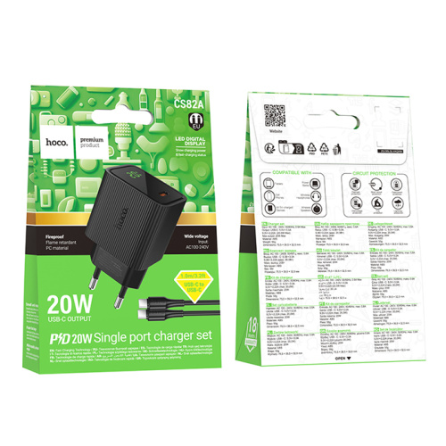 Сзу hoco cs82a c/c (pd20w) черное