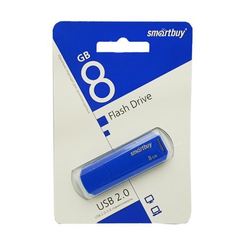 8gb usb smartbuy clue синий