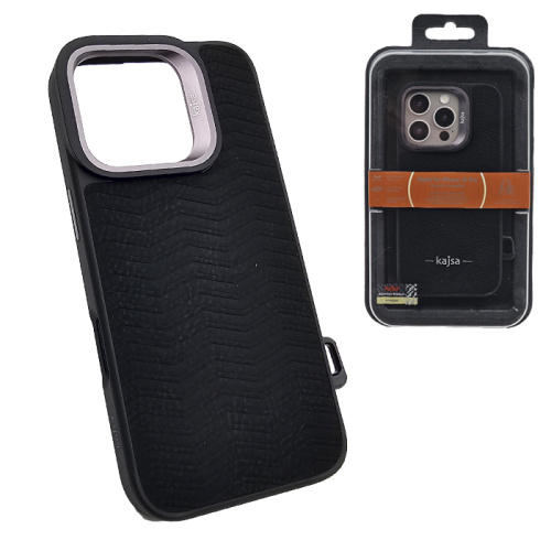 Чехол-крышка kajsa preppie matte wave для iphone 16 pro black