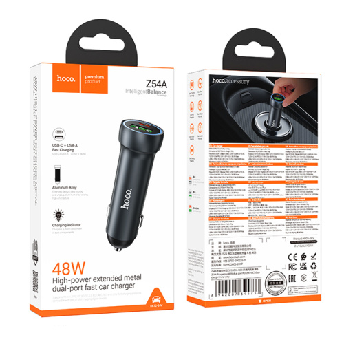 Азу hoco z54a (usb/pd/48w) черный