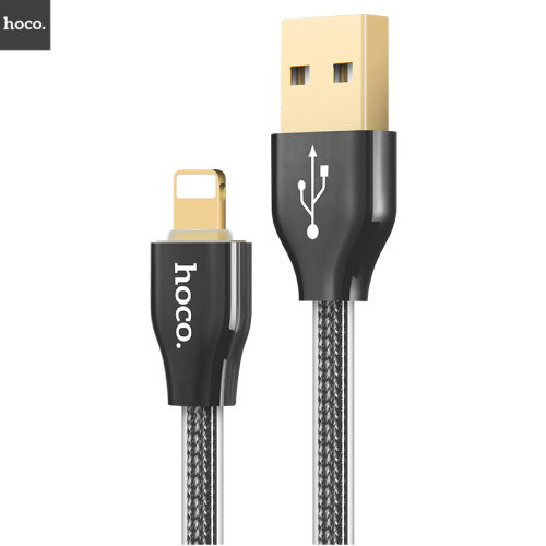 Кабель usb hoco x7 lightning 1.2m черный