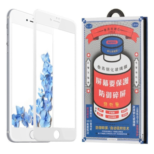 Стекло remax gl-27 3d blue для iphone 7/8 белое