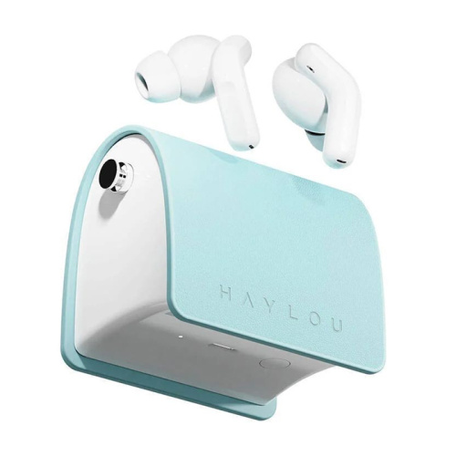 Xiaomi tws haylou t87 с цепочкой и чехлом lady bag blue (3680)