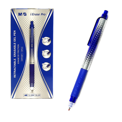 Ручка пиши стирай, m&g гелевая, 0,5мм, (akph4871) синяя