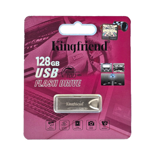 128gb usb kingfriend cеребристая