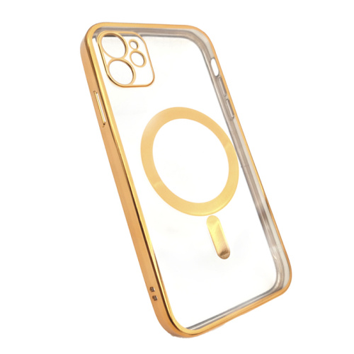 Чехол силикон magnetic iphone 11 золото