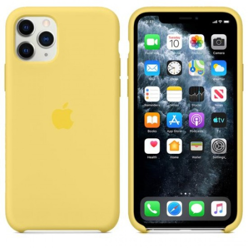 Чехол-силикон silicone case аналог для iphone 11 (6.1) желтый