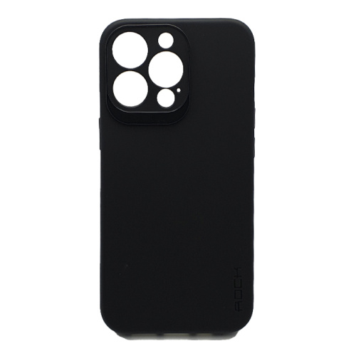 Чехол силикон rock для iphone 14 pro max черный