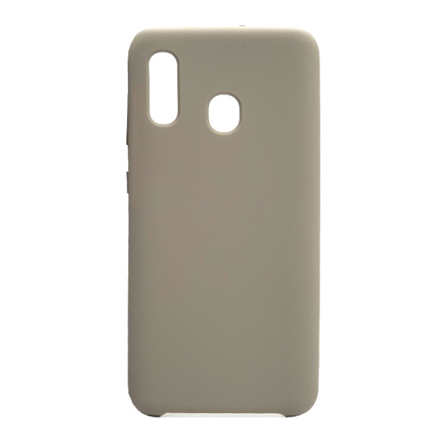 Чехол силикон silicone cover аналог Samsung a20/30 (2019) серый