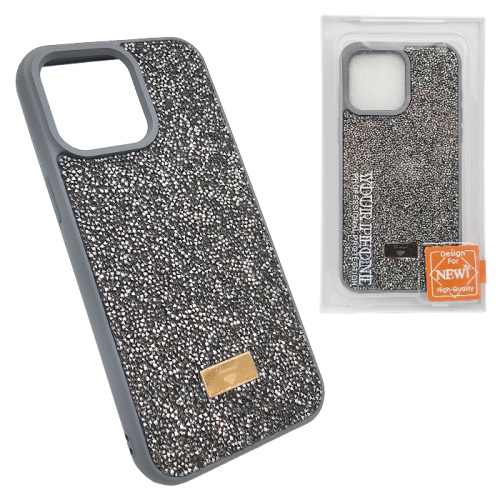 Чехол-крышка diamond камни для iphone 15 pro титан