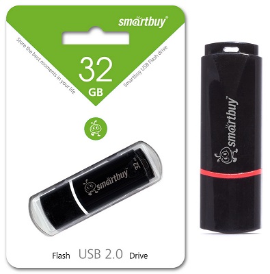 Usb 32gb* smartbuy crown series черная