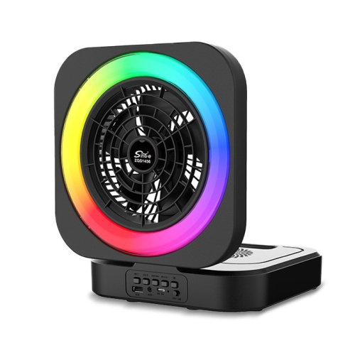 Колонка-вентилятор sing-e zqs-1456 с rgb подсветкой черная