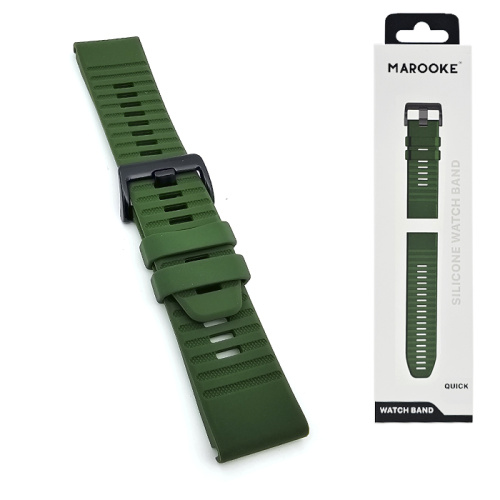 Ремешок marooke watchband garmin (26мм) зеленый 