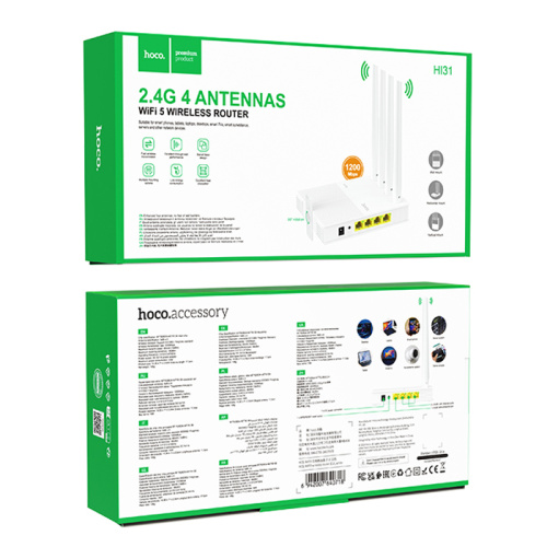 Роутер wi-fi hoco hi31 4 antennas белый