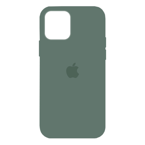 чехол-силикон silicone case NEW для iphone 12 Pro Max zxc64 темно-зеленый  