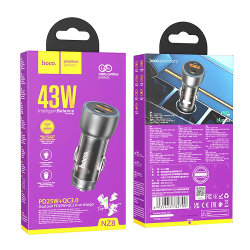 Азу hoco nz8 (usb/pd43w) коричневый