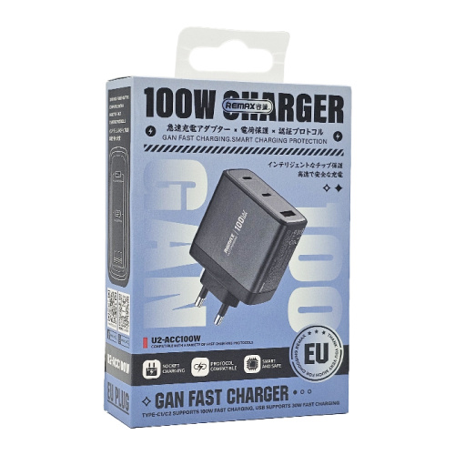 Сзу remax u2-acc100w (usb\2c) серебристый