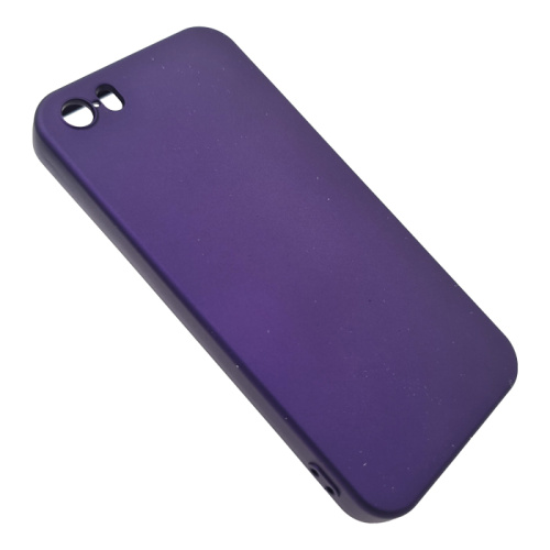 Чехол силикон silicone cover аналог для iphone 5 темно-фиолетовый