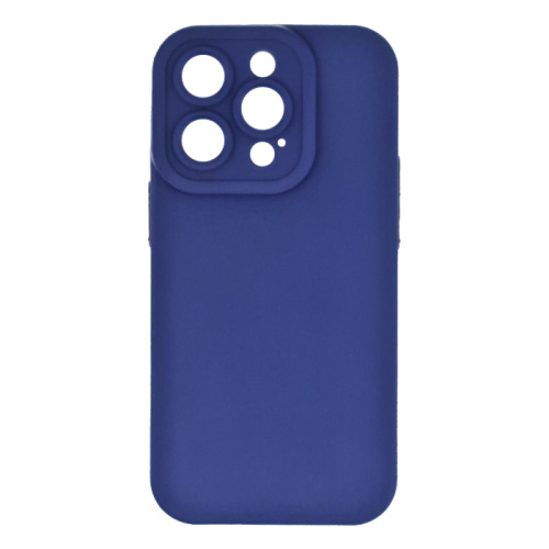 Чехол-силикон под кожу с закрытой камерой для iphone 14 pro (6.1) синий