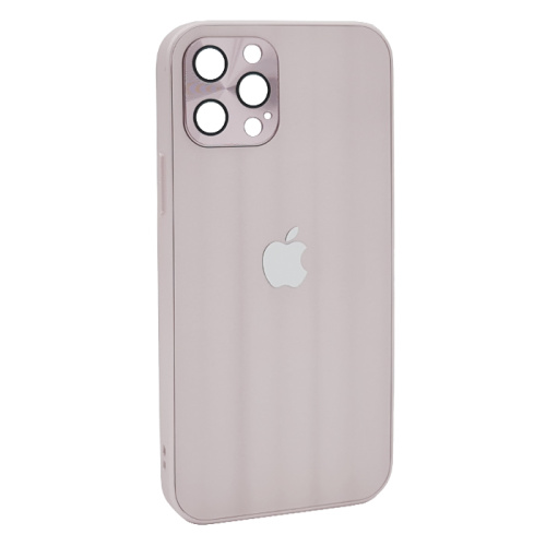 Чехол-крышка волна для iphone 12 pro (6.1) светло-розовый