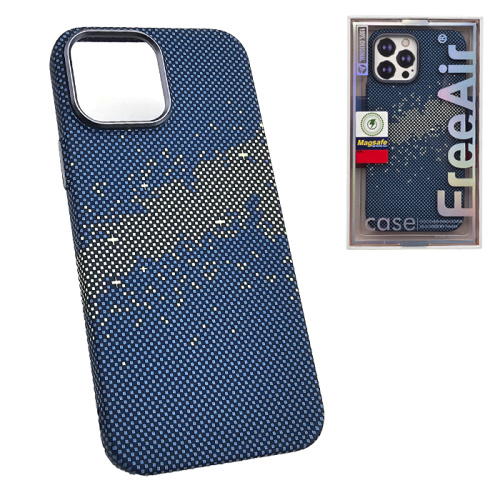 Чехол-крышка free air pixel stars (magsafe) для iphone 15 pro max синий