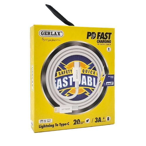 Кабель pd gerlax d4ly 20w/1m белый 