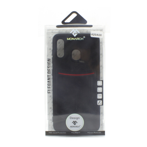 Чехол-крышка monarch mt-04 с визитницей Samsung a20/30 черная