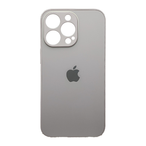 Чехол крышка с матовым стеклом для iphone 13 pro max светло-сиреневый