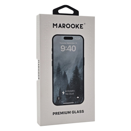 Стекло защитное marooke для iphone 16 pro max черное