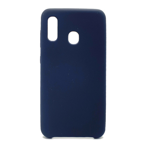 Чехол силикон silicone cover аналог Samsung a20/30 (2019) синий