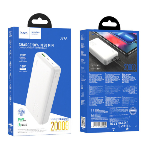 Пзу hoco j87a (20000mah) белый