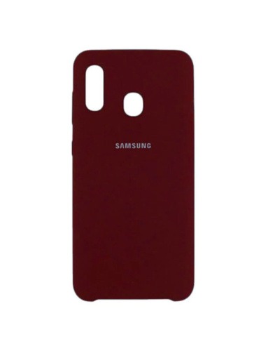 Чехол силикон silicone cover аналог Samsung a21(2020) черный