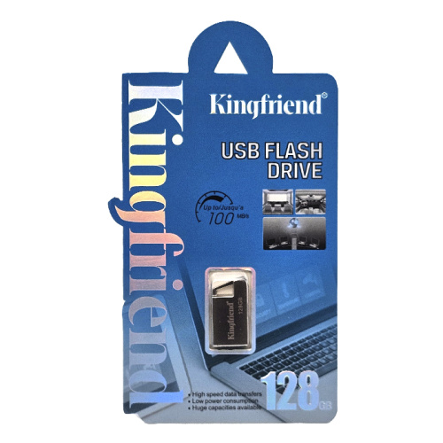 128gb usb kingfriend small cеребристая