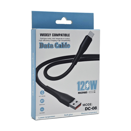 Кабель type-c dc-08 lightning 1m (120w) белый