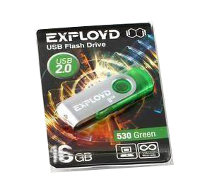 16gb usb exployd 530 зеленая