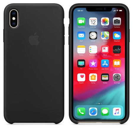 Чехол-силикон silicone case iphone xsmax (6.5) черный